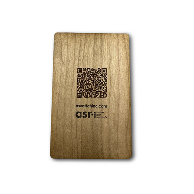 Деревянная карта NFC с QR-кодом для бизнес-членов