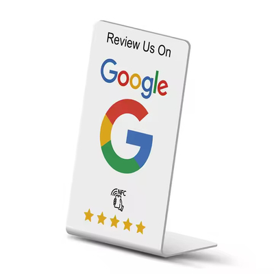 Настраиваемый стенд отзывов Google NFC Дисплей стола 13,56 МГц