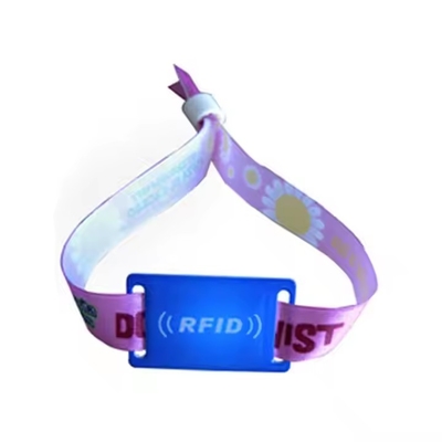 Настраиваемый NFC Фестивальный браслет Ткань 13.56MHz RFID Контроль доступа браслеты